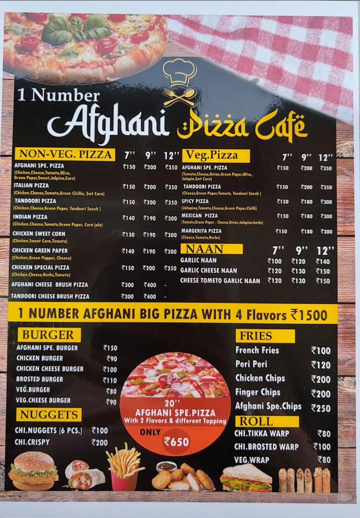अफ़गानी पिज्जा पालेज
Afghani Pizza Palej
Eknumber pizza